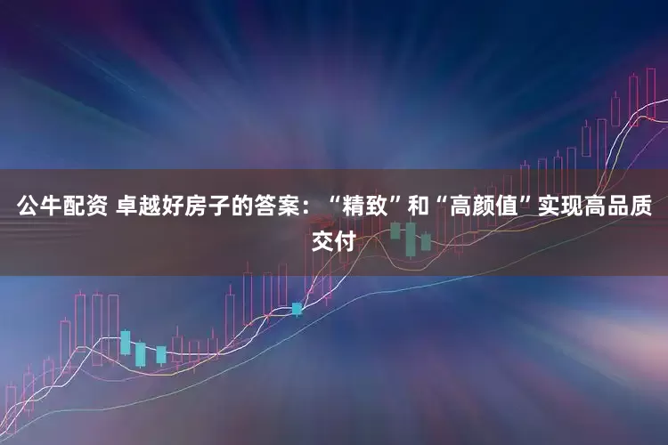 公牛配资 卓越好房子的答案：“精致”和“高颜值”实现高品质交付