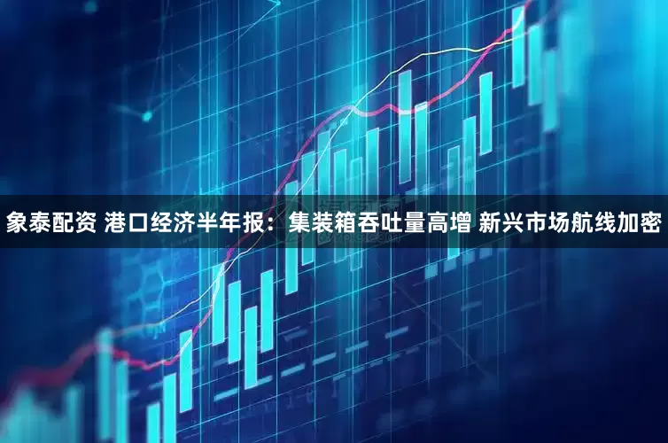 象泰配资 港口经济半年报：集装箱吞吐量高增 新兴市场航线加密